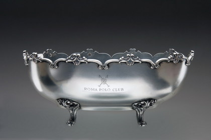 Italian silver bowl, Roma Polo Club